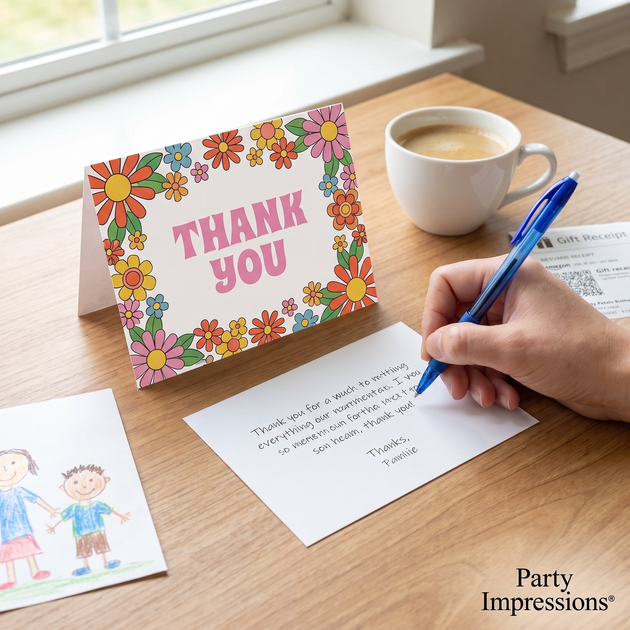 Pretty Petals Birthday Thank You Card