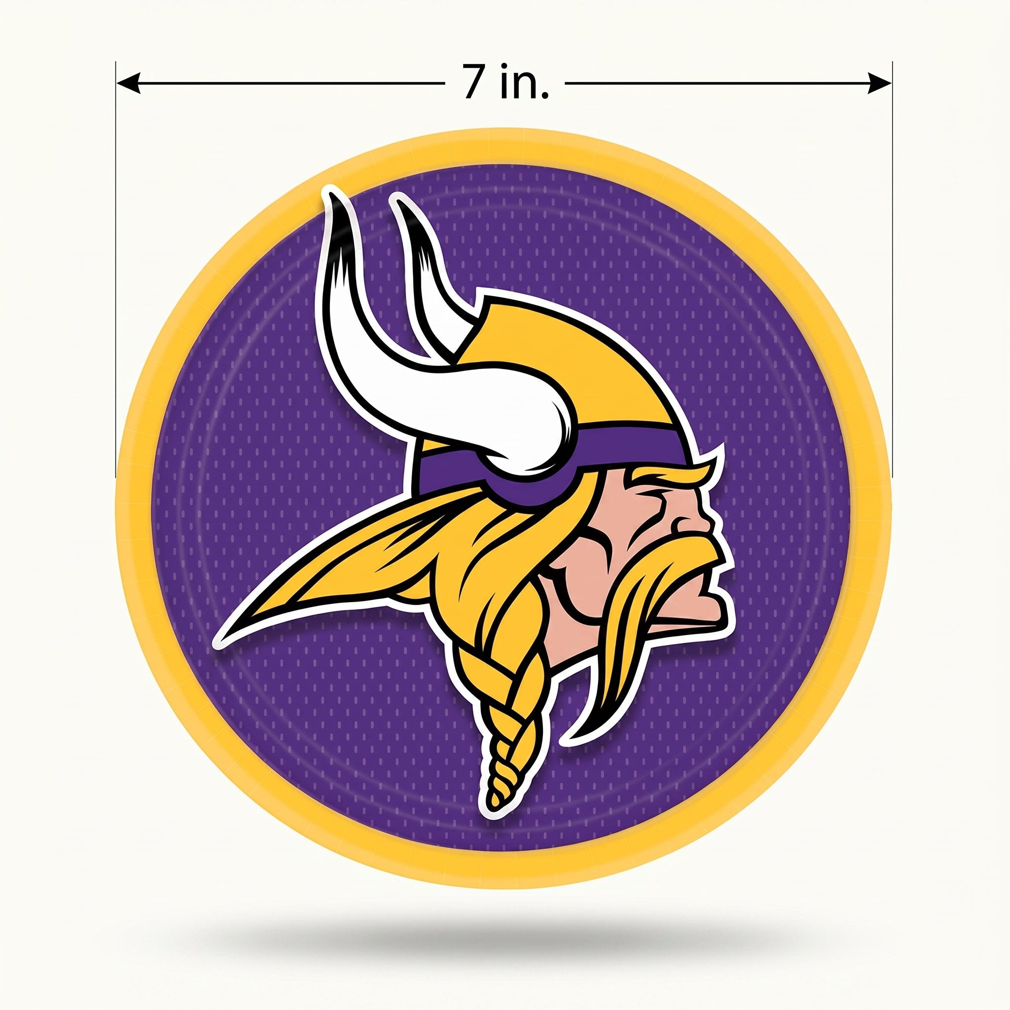 Minnesota Vikings 7" Round Paper Plates
