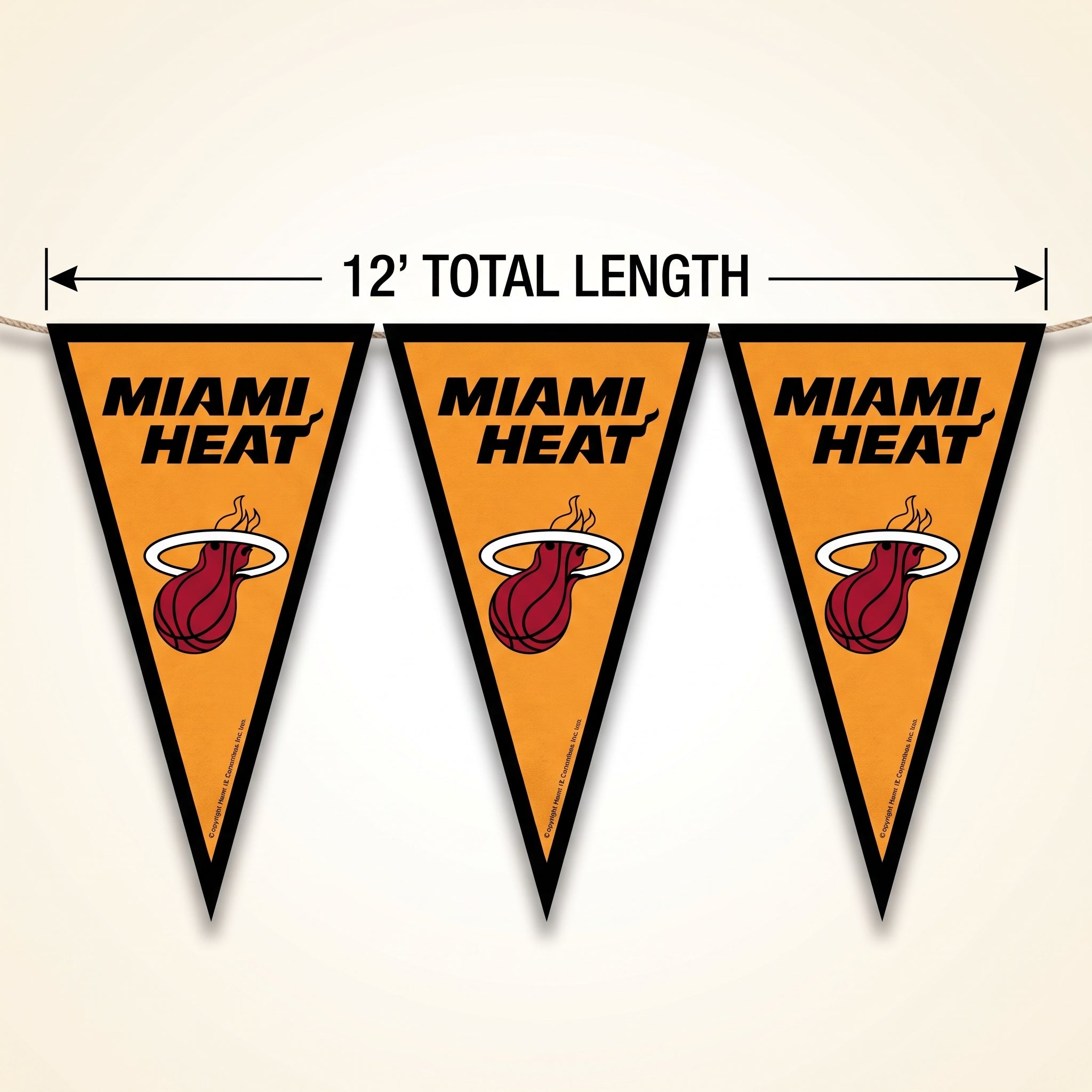 Miami Heat Pennant Banner