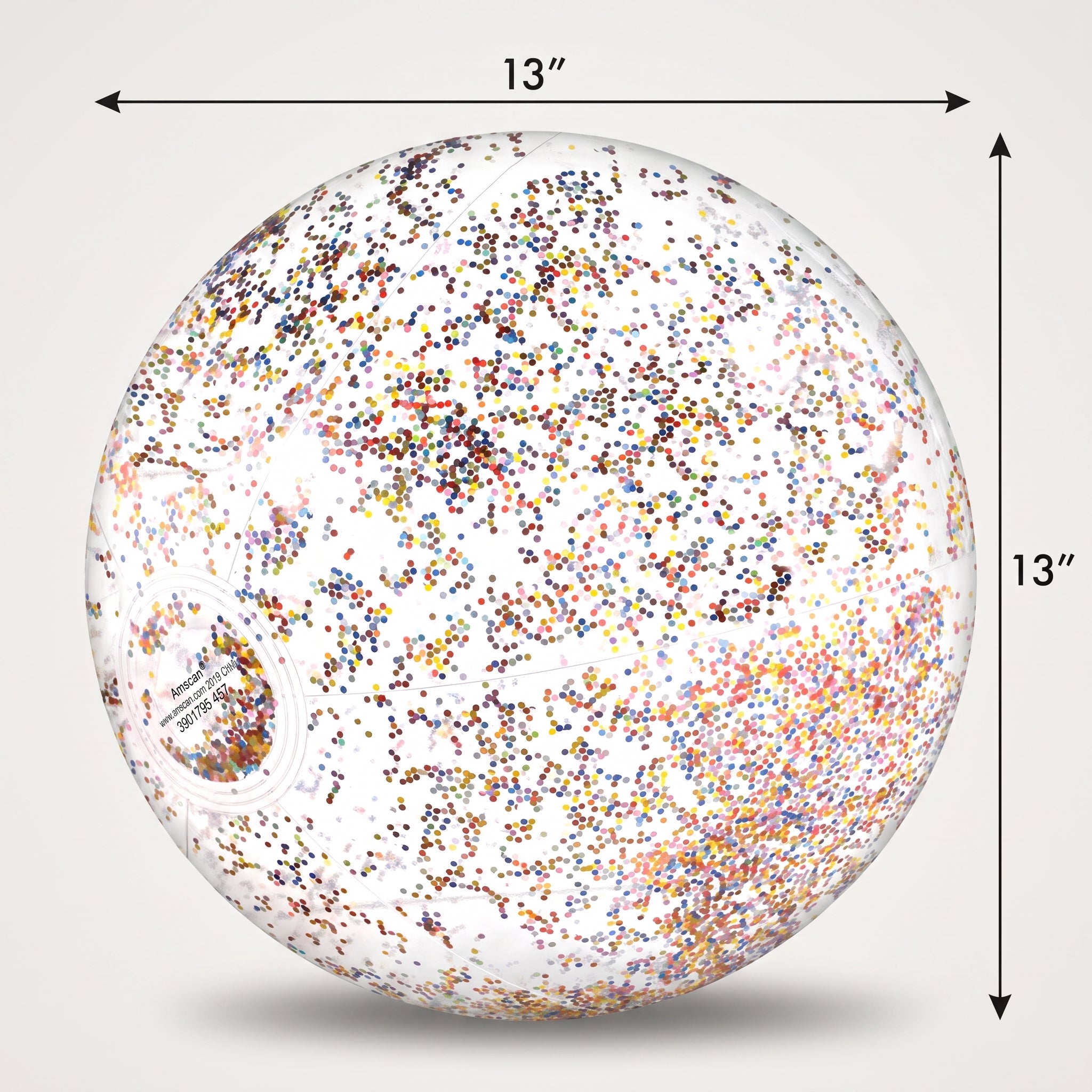 Glitter Sparkle Inflatable Beach Balls - 4 Pack