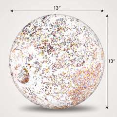 Glitter Sparkle Inflatable Beach Balls - 4 Pack