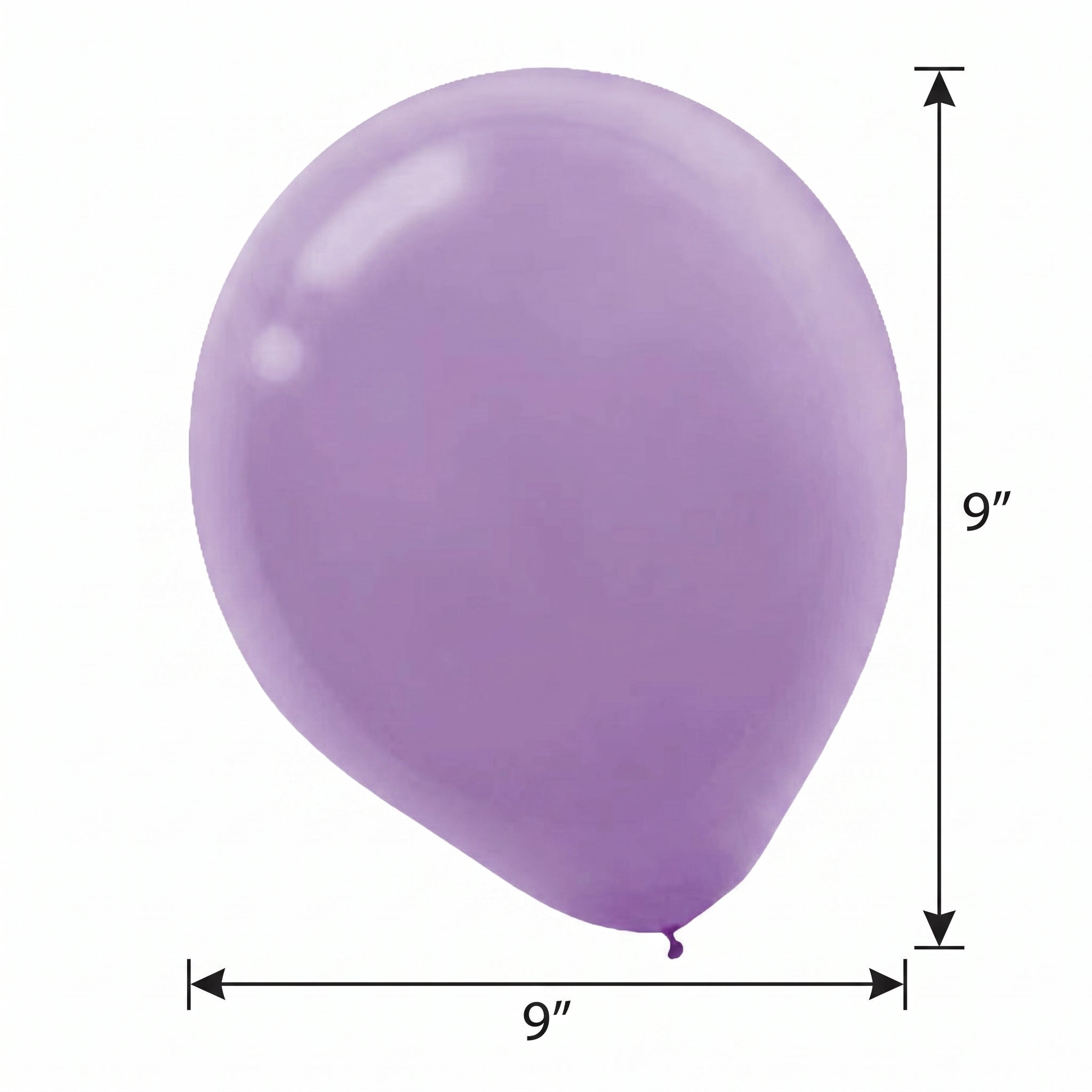 Lavender Latex Balloons - 9", 20ct Value Pack