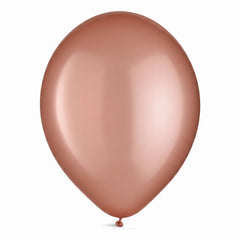 Elegant Rose Gold Pearl 12" Latex Balloons - Pack of 15