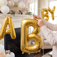 Metallic Gold Letter B Balloon - Air-Filled Foil