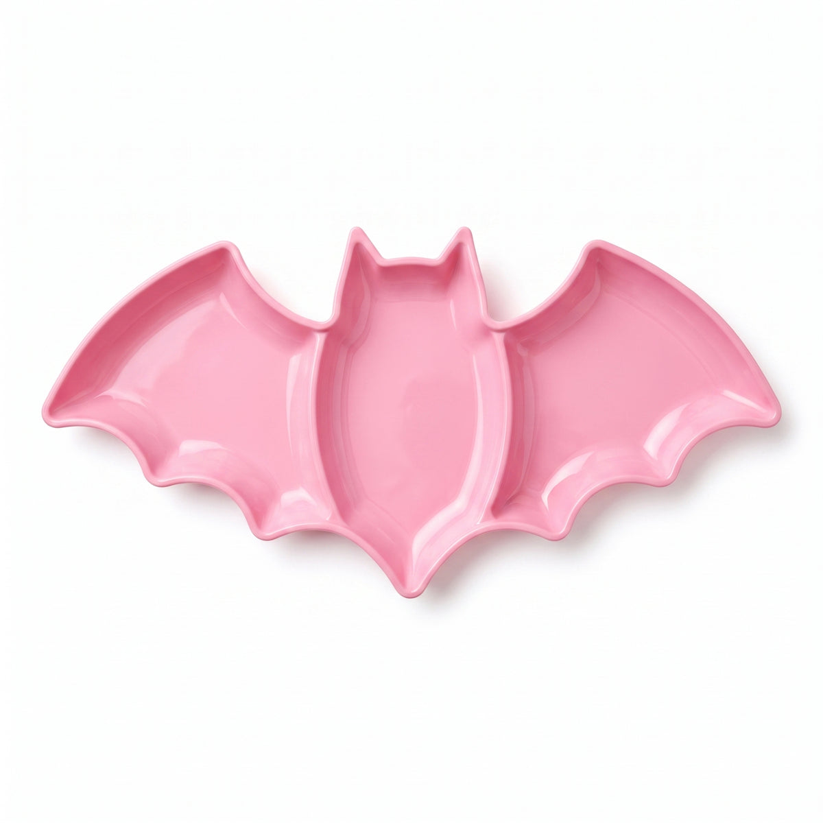 Pastel Pink Bat Platter - Halloween Serveware