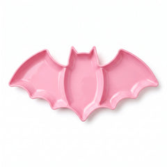 Pastel Pink Bat Platter - Halloween Serveware
