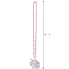 Enchanted Unicorn Beaded Necklace - Magical Birthday Accessory