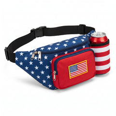 Patriotic Drink Holder Fanny Pack