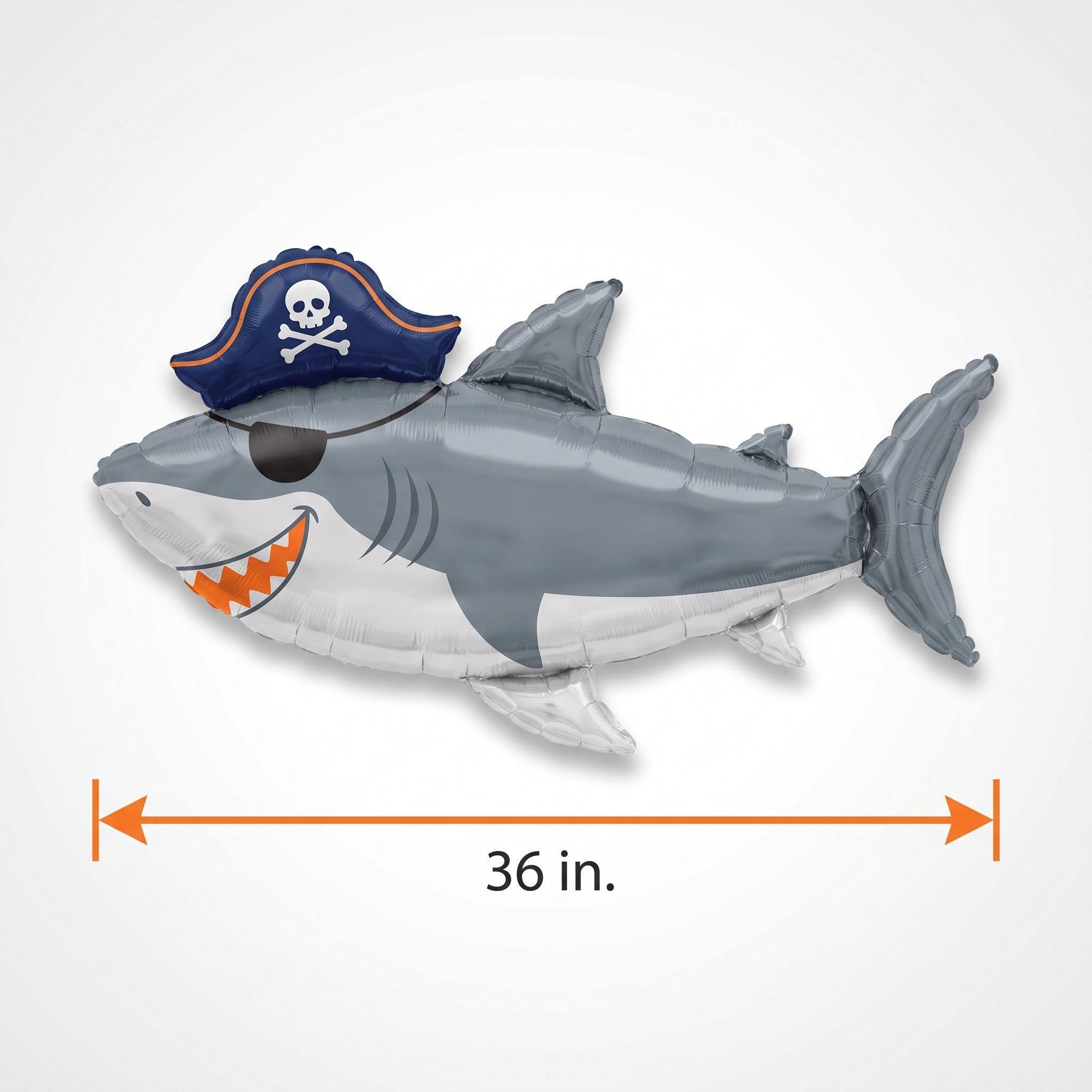 Ahoy Matey Pirate Shark Foil Balloon