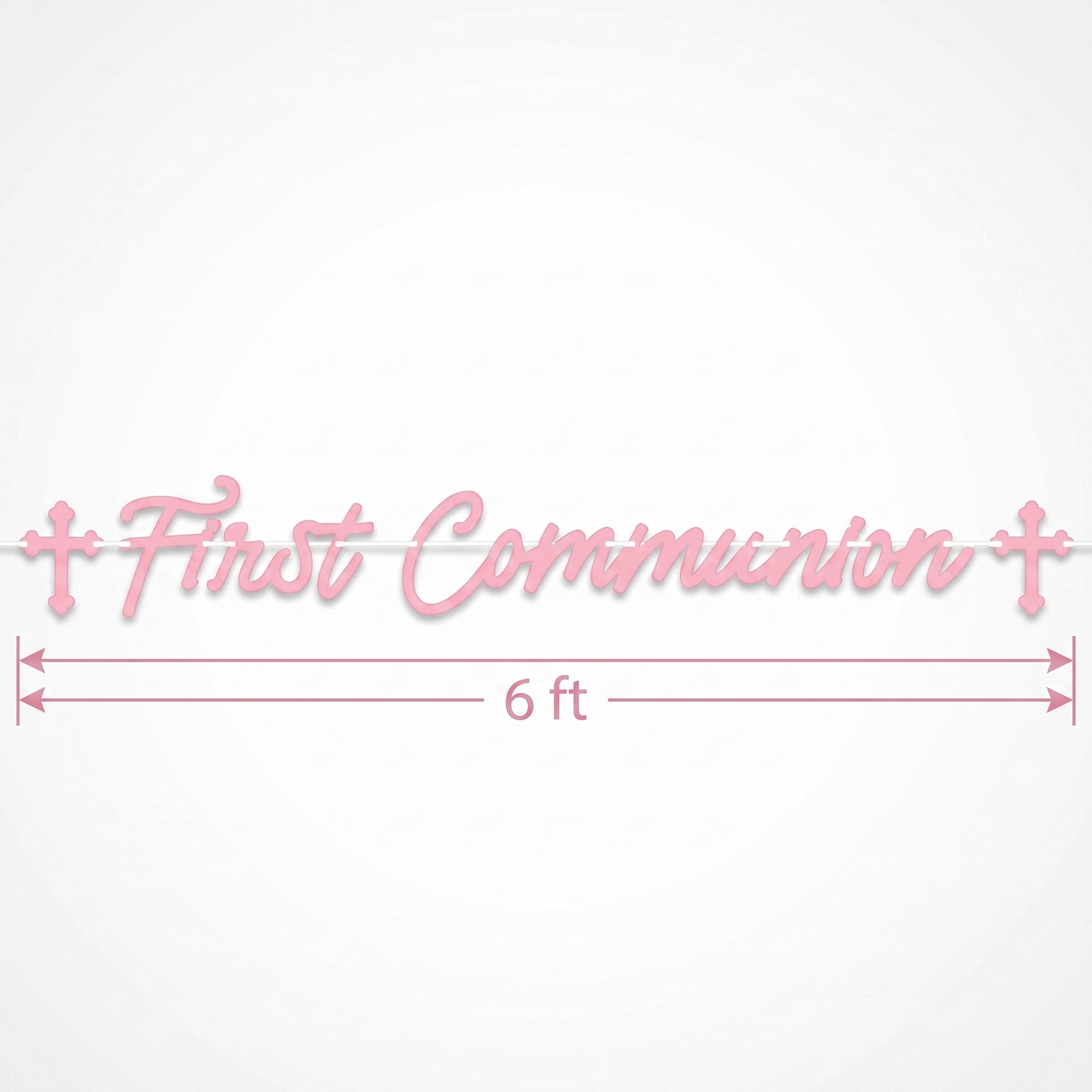 Elegant Pink First Communion Banner