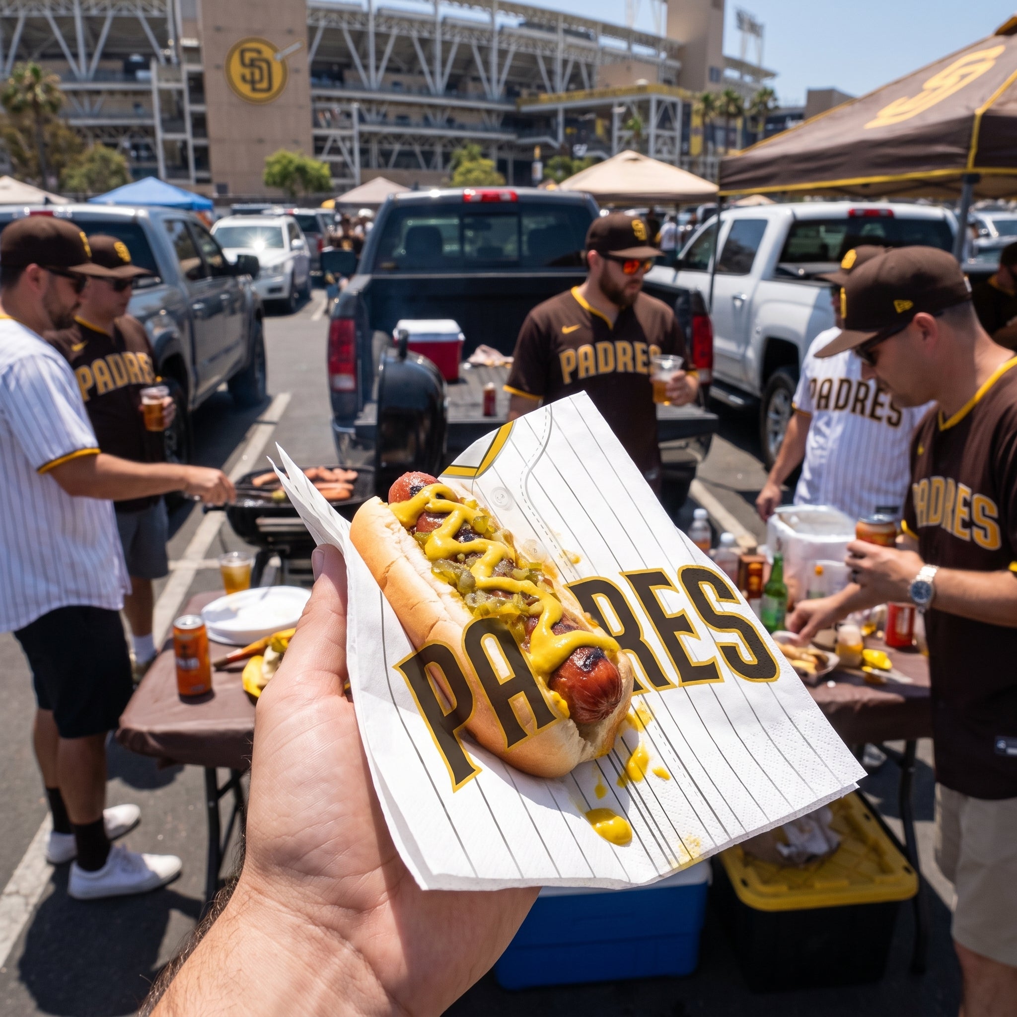 San Diego Padres MLB Luncheon Napkins - 6.5 In. x 6.5 In.