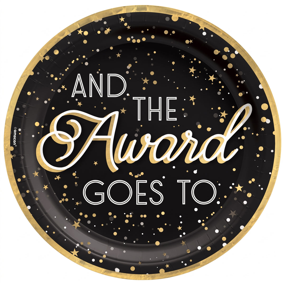 Awards Night "And the Award Goes To" 10-Inch Paper Dinner Plates - 10 in. - 8 Pack
