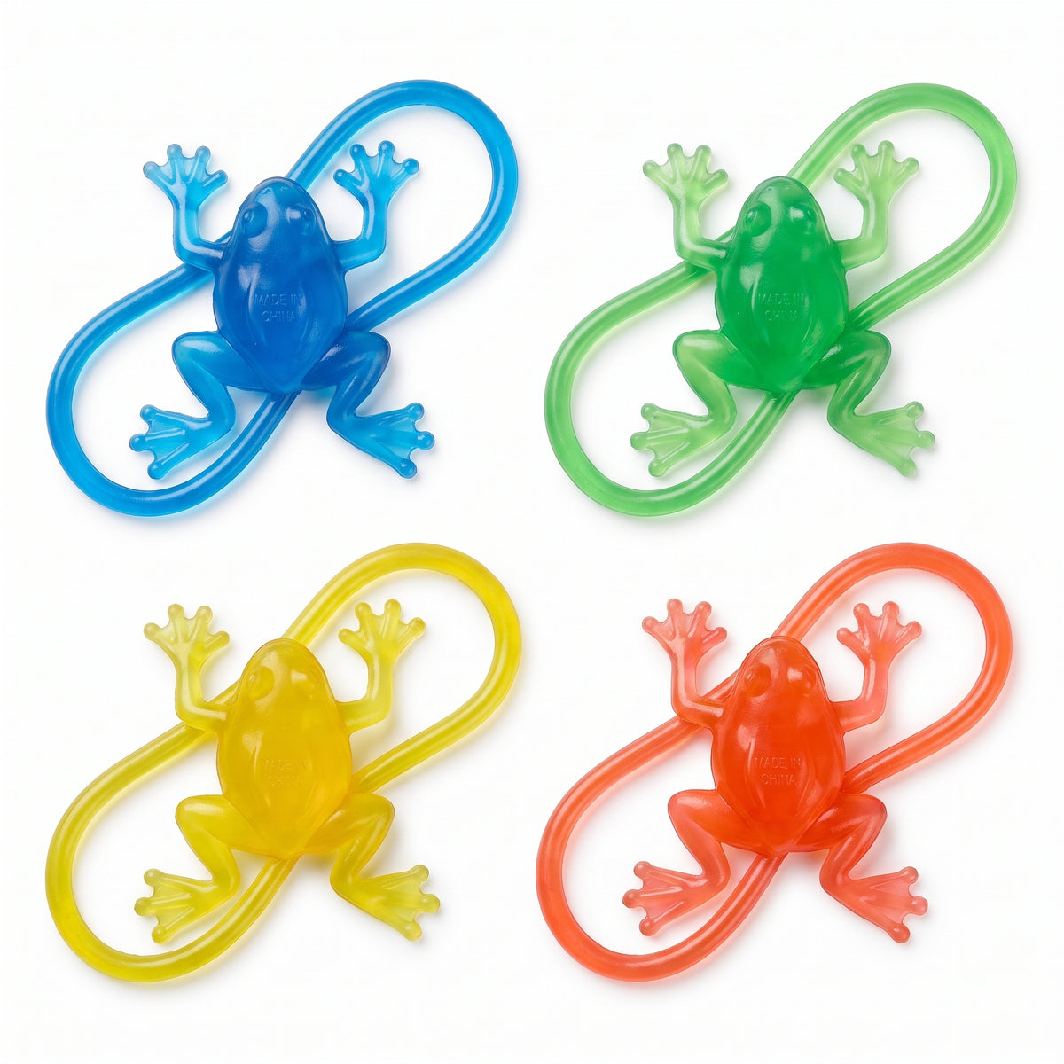 Colorful Frog Flinger Toy Favors - Pack of 24