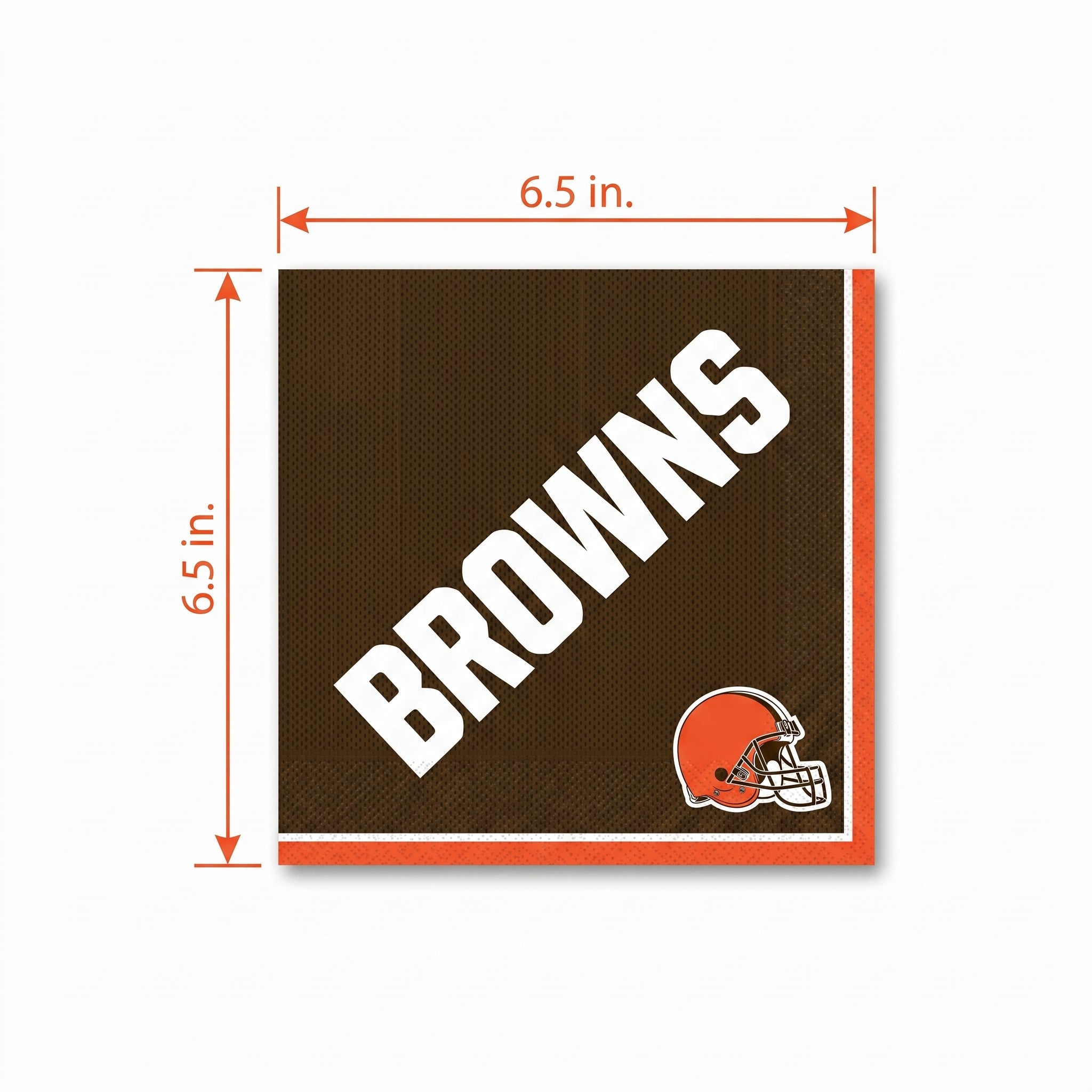 Cleveland Browns NFL Lunch Napkins - 6.5 In. x 6.5 In.
