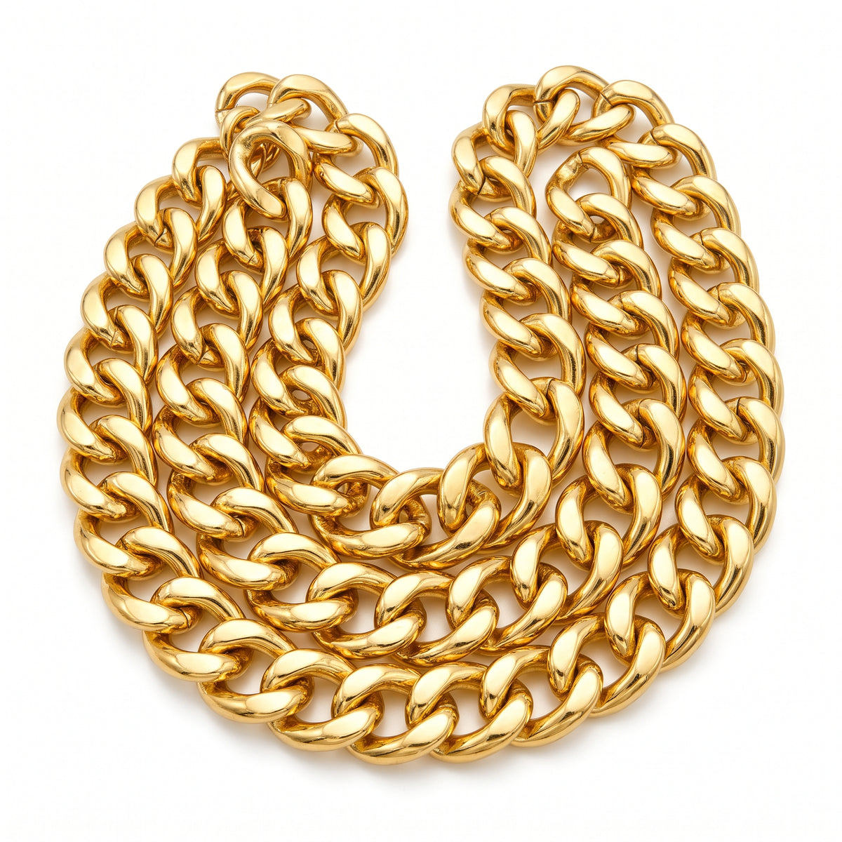 Large Gold Chain Necklace - 39 Inch Rapper Costume Accessory