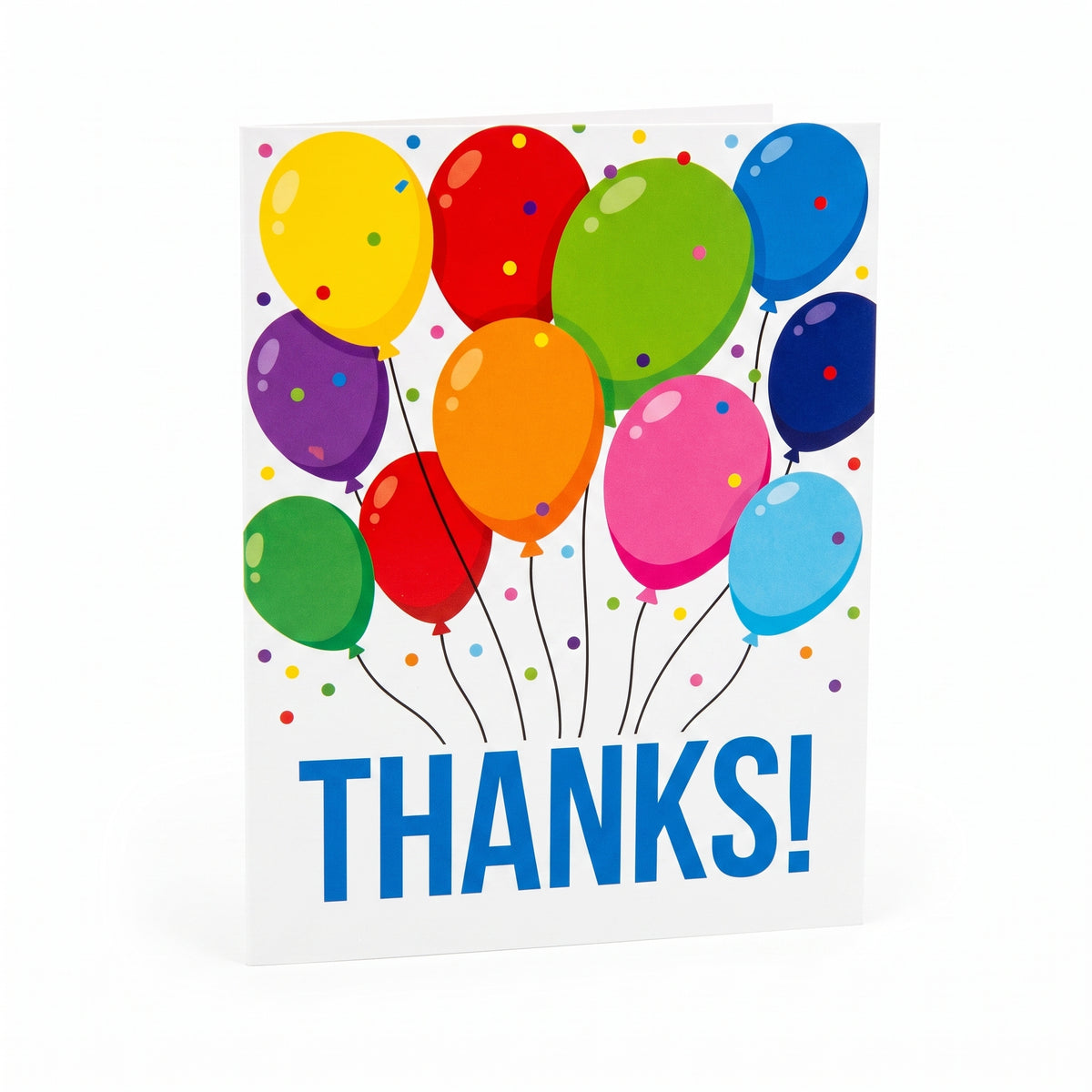 Colorful Balloon Thank You Card