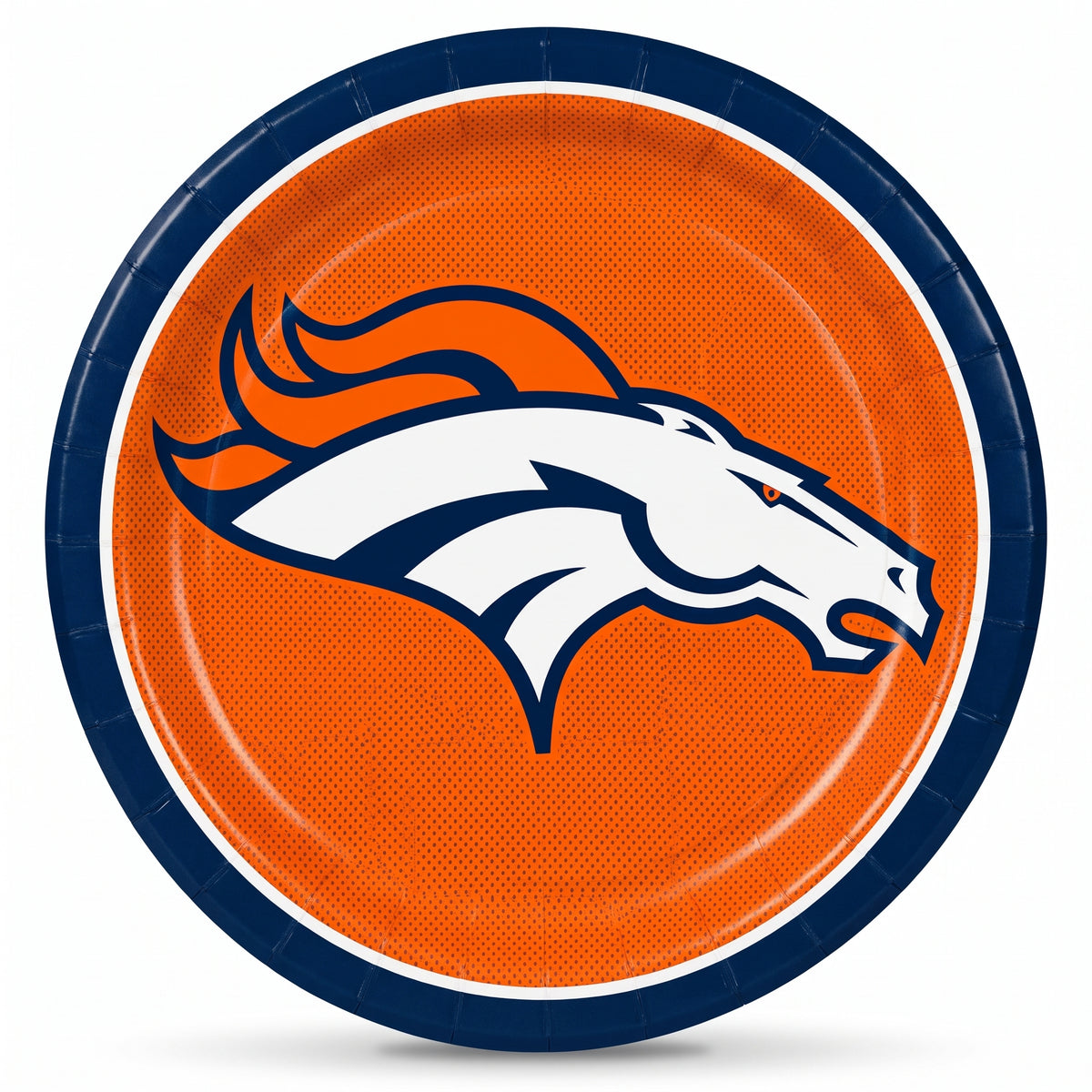 Denver Broncos 9" Round Paper Plates