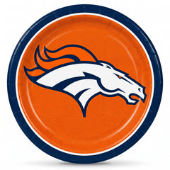 Denver Broncos 9" Round Paper Plates