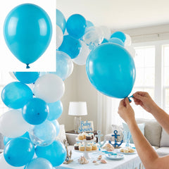 Bulk Caribbean Blue Latex Balloons - 12 Inch | 100 Count