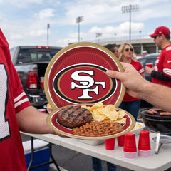 San Francisco 49ers 9" Round Paper Plates