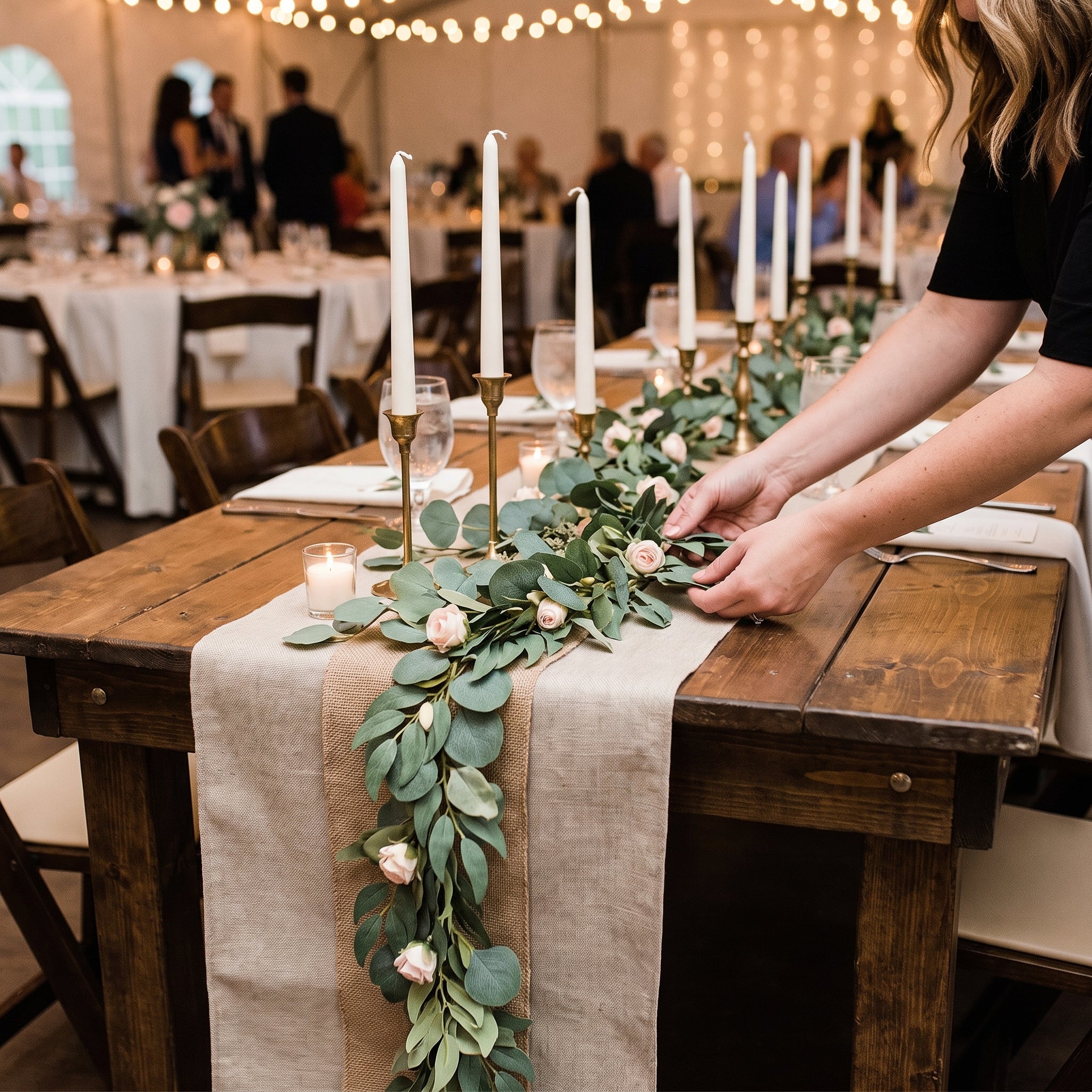 Love & Leaves Wedding Fabric Garland - 6 ft