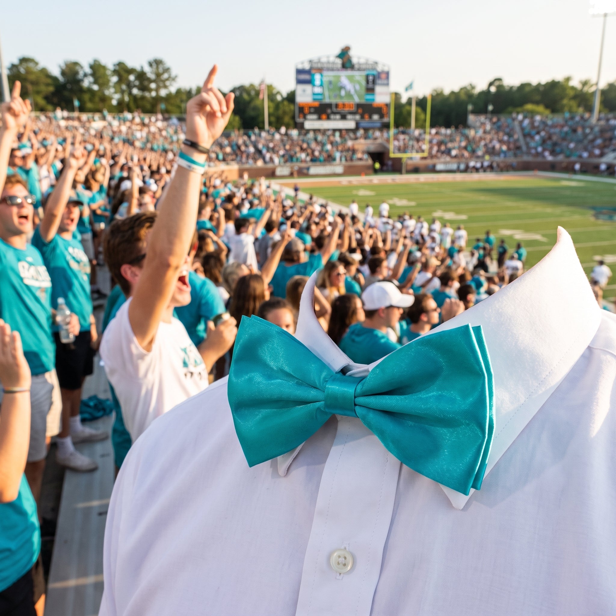 Turquoise Bow Tie - Perfect for Team Spirit & Costumes