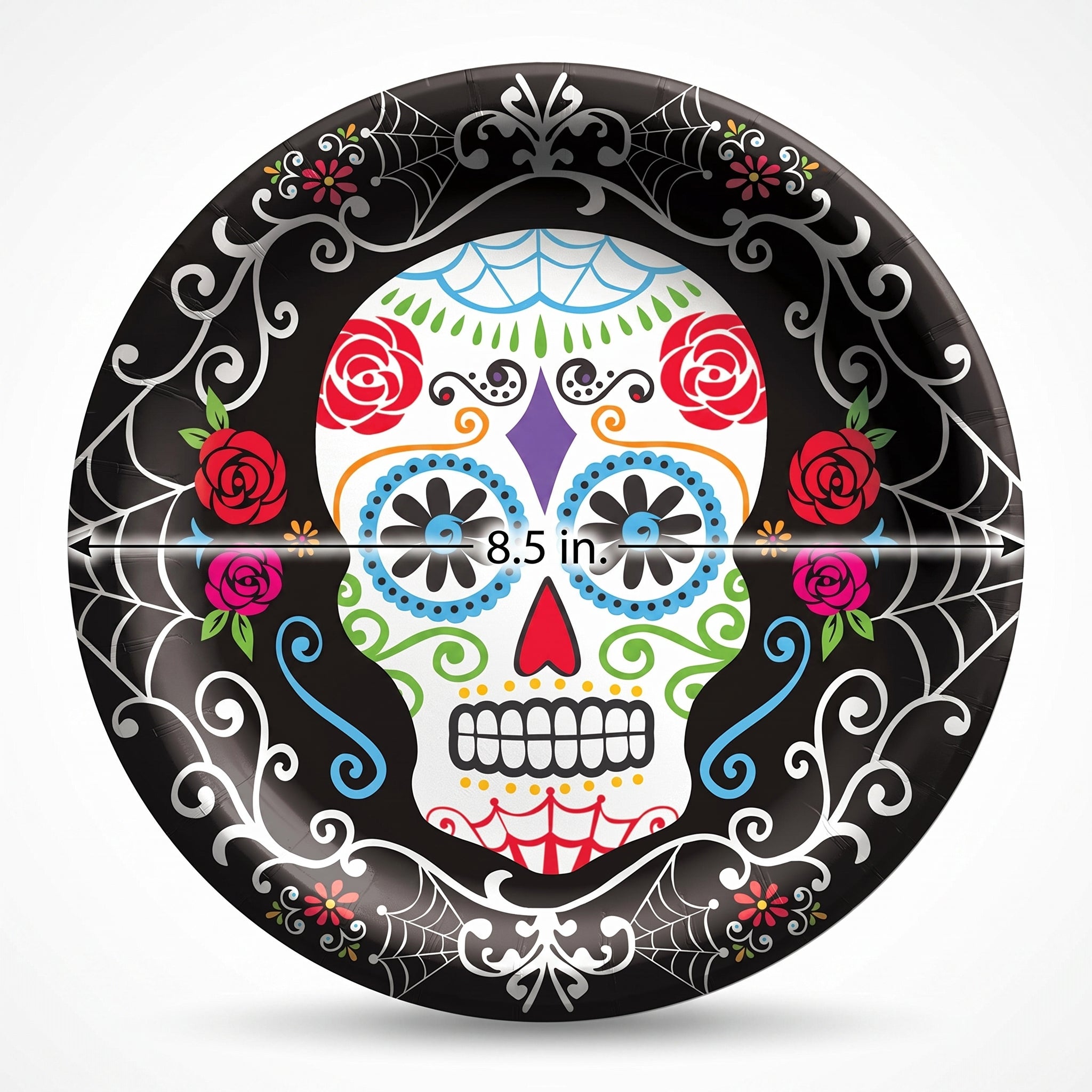 Day of the Dead 8.5" Paper Plates