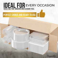 182 Piece Combo Set - Service For 26 - Clear