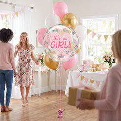 "It's a Girl" Heart-Shaped Foil Balloon