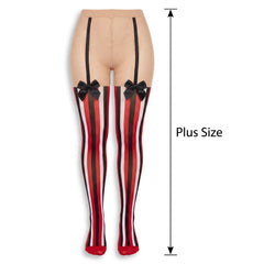 Vintage Circus Plus Size Halloween Tights