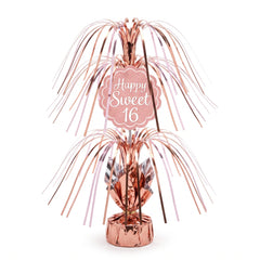 Sweet Sixteen Rose Gold Spray Centerpiece