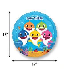 Baby Shark Foil Balloon - 18-inch Mylar