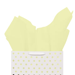 Light Yellow Tissue Paper 15 In. x 20 In. | 120 Sheets