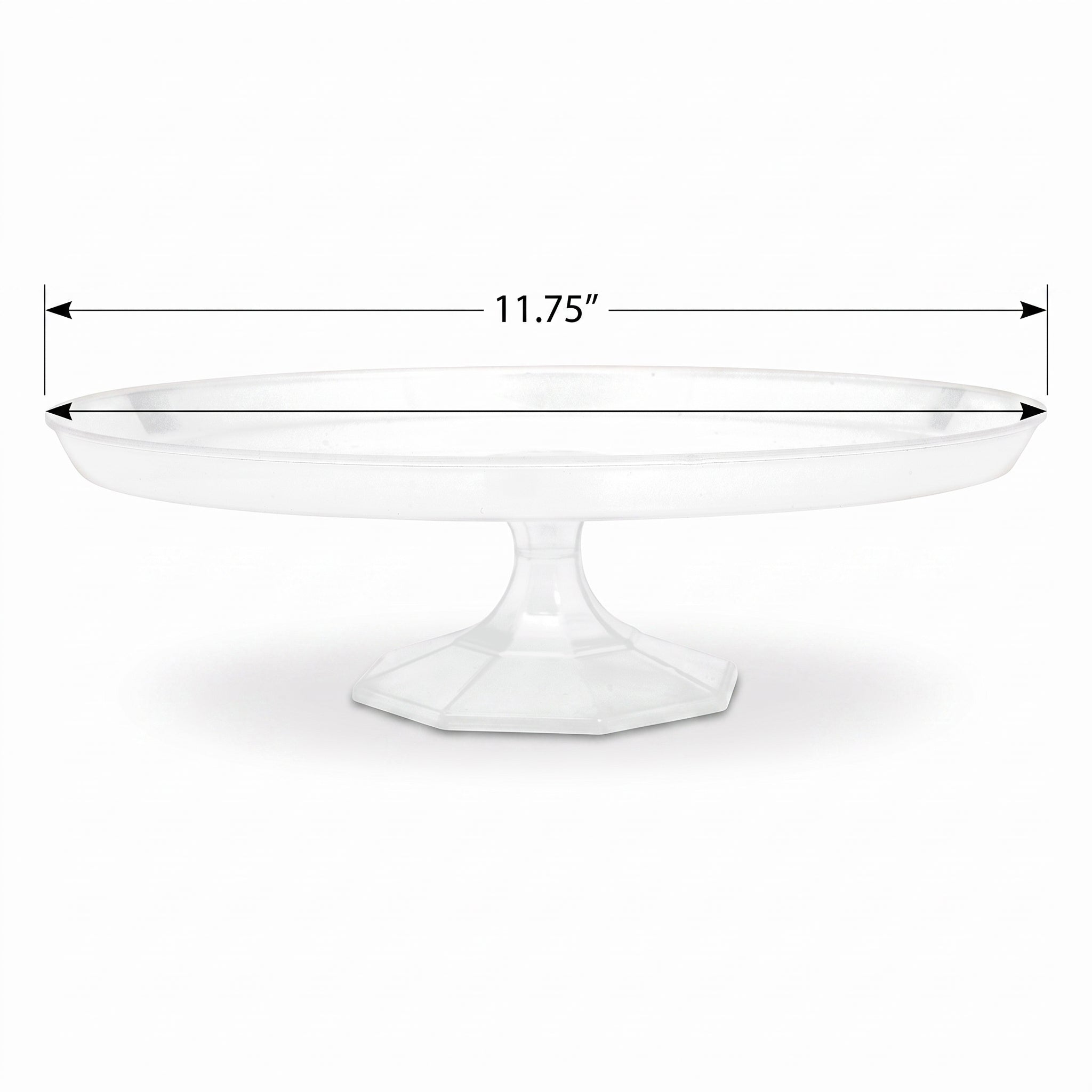 Medium Clear Plastic Cake Stand for Elegant Dessert Displays