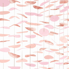Rose Gold Circle String Backdrop Decoration