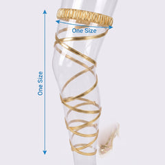 Gold Goddess Leg Wraps for Halloween Costume