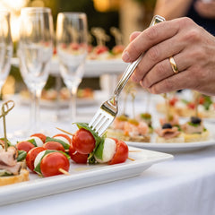 Elegant Silver Mini Appetizer Forks - 30 Pack