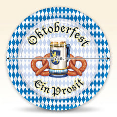 Oktoberfest Harvest 7-Inch Plates - 8 Count