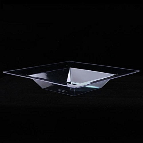 8.5 In. (12 Oz.) Clear Deep Square Bowl | 10 Count