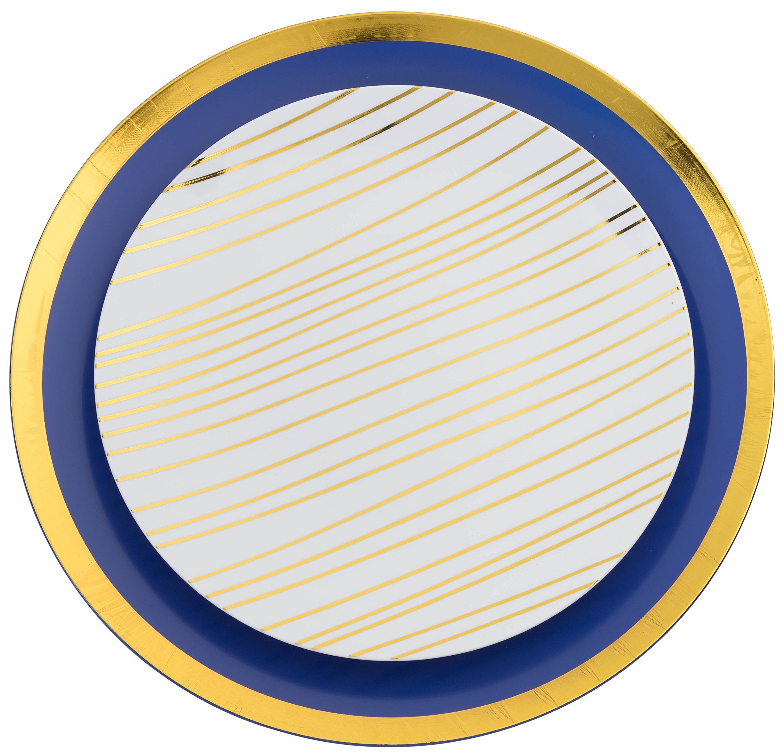 8 In. Glam Design Plastic Plates | 10 Count