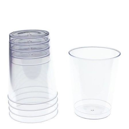 8 Oz. Clear Plastic Tumblers