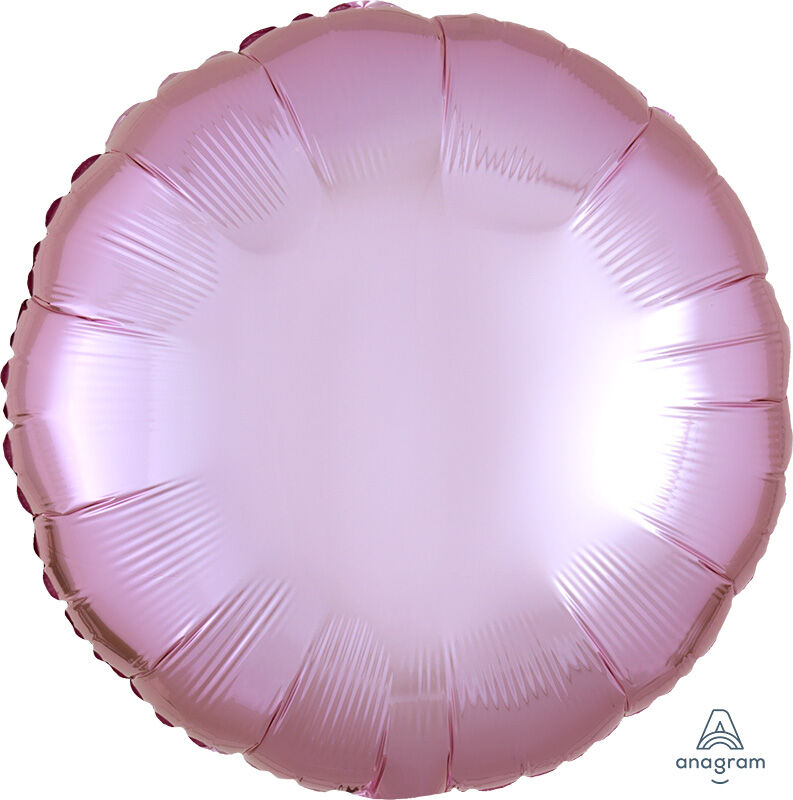 Pink Metallic Circle Mylar Balloon - 18 inches