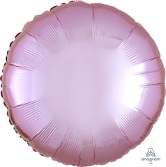 Pink Metallic Circle Mylar Balloon - 18 inches