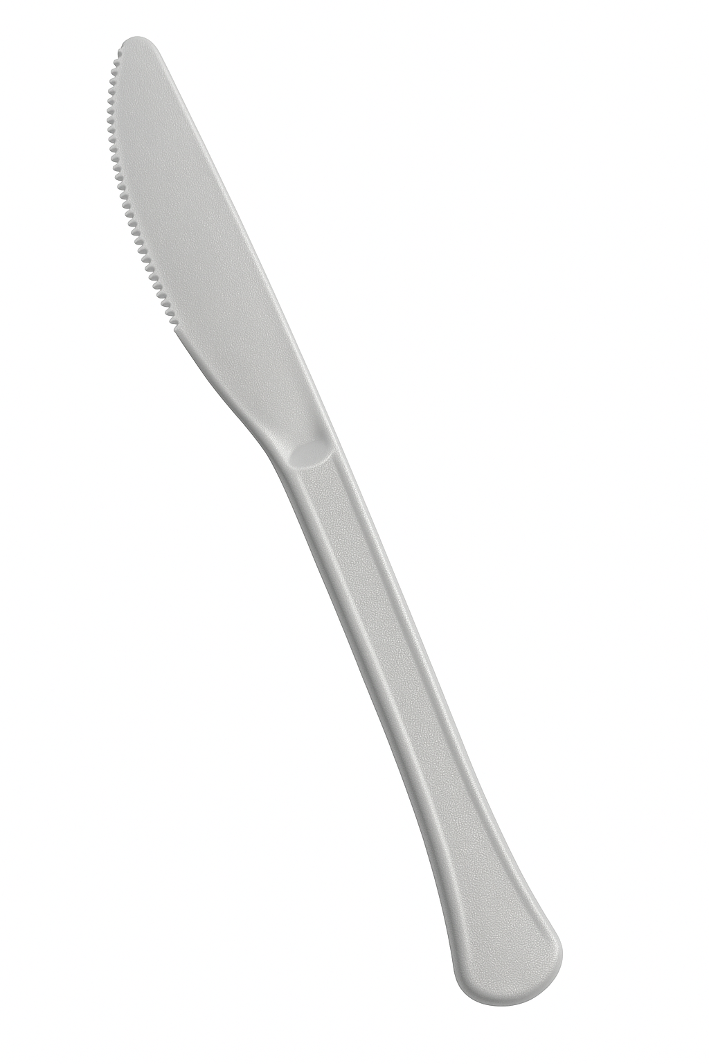 Heavyweight Silver Plastic Knives