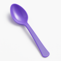 Heavyweight Purple Plastic Spoons - Mid Count Pack