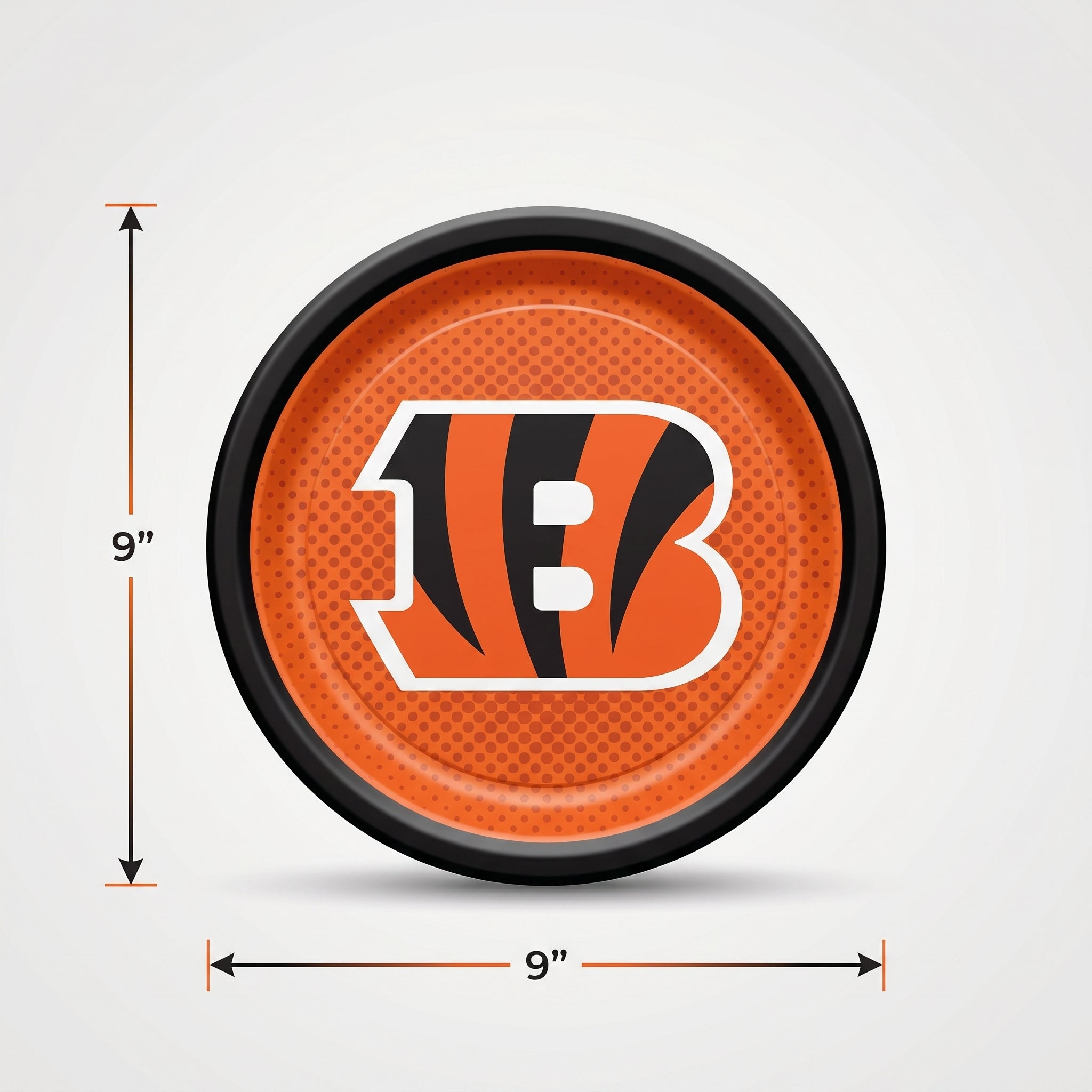 Cincinnati Bengals 9" Round Paper Plates