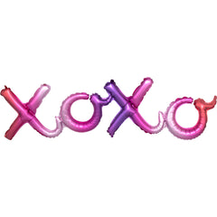 Metallic Ombre "XO" Foil Balloon Set