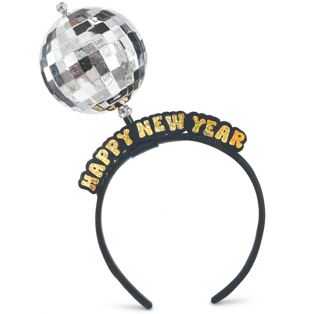 Spinnable Disco Ball New Year's Headband