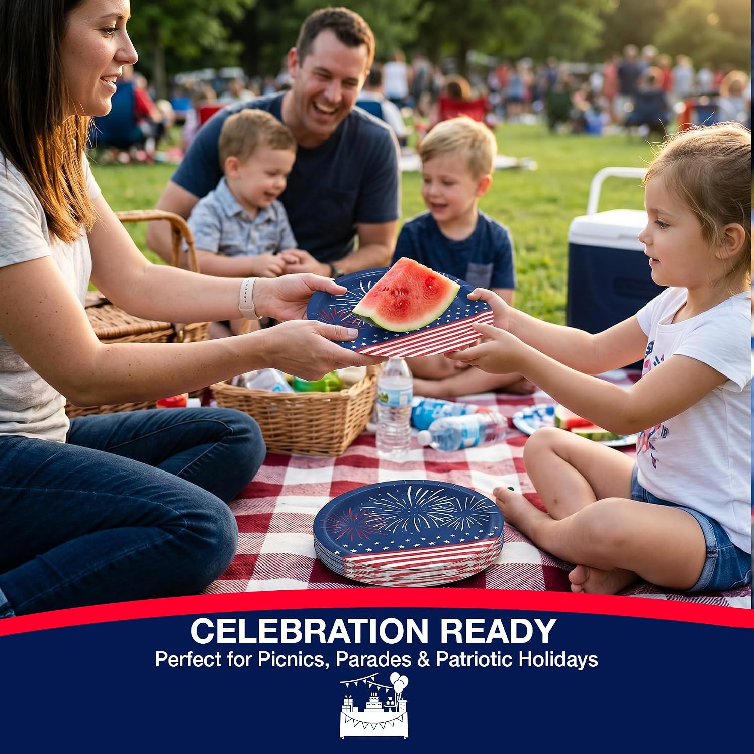 7 in. 4th of July Patriotic Paper Plates | 100 Count