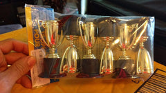Gold Mini Trophy Party Favors, 6-Pack